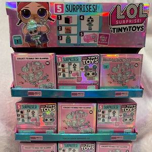 LOL Surprise Tiny Toys 18pk Series 1 Cube Blind Box Build Glamper w/Display! New